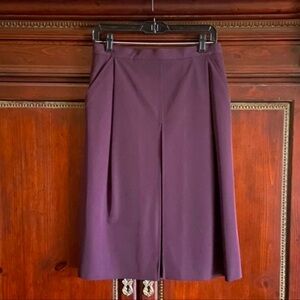 100% AUTHENTIC Prada Purple Mid Length/ Midi Skirt Size 44
